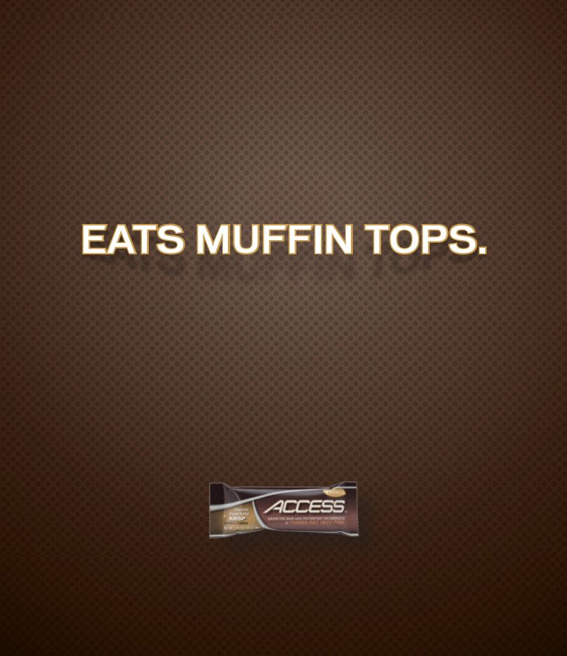 Funny Ad - Eats Muffin Tops