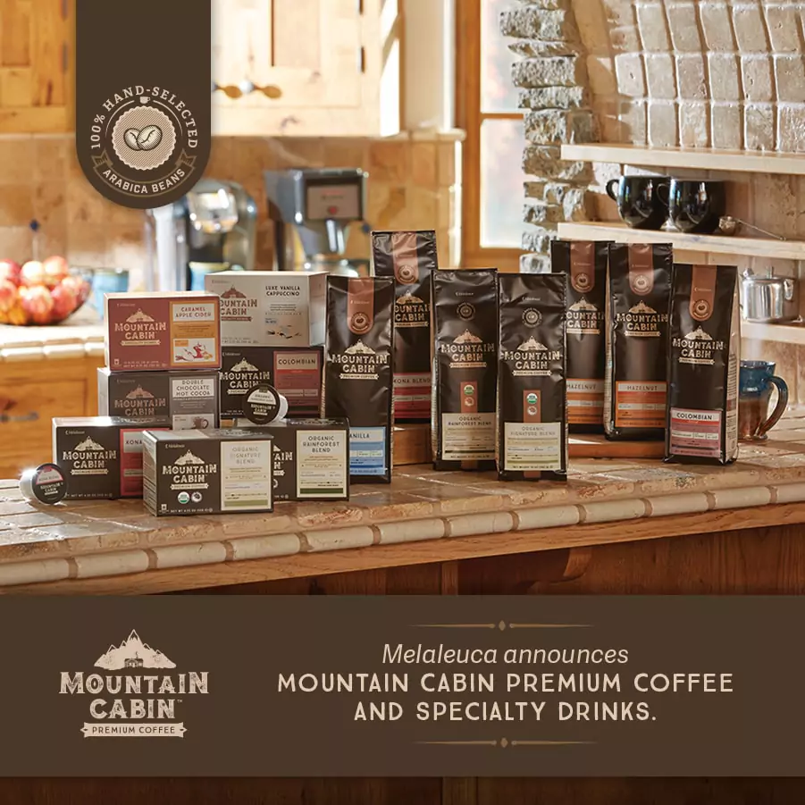 Melaleuca’s New Mountain Cabin™ Premium Coffee & Specialty Drinks