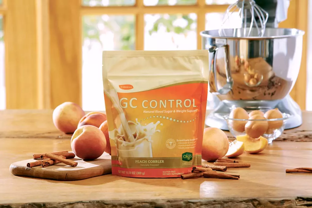 Melaleuca's GC Control Peach Cobbler