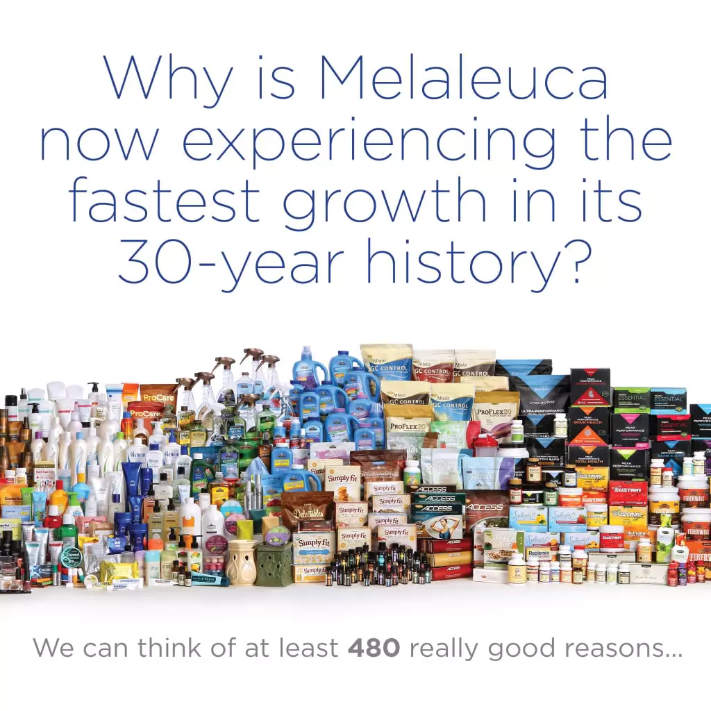480 Really Good Reasons why Melaleuca is Growing