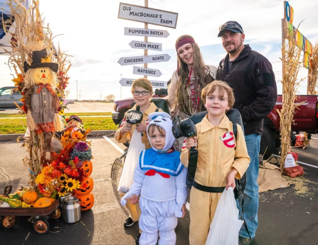 melaleuca employee and family dressed up for haloween