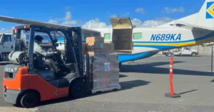 Melaleuca chartered cargo plane