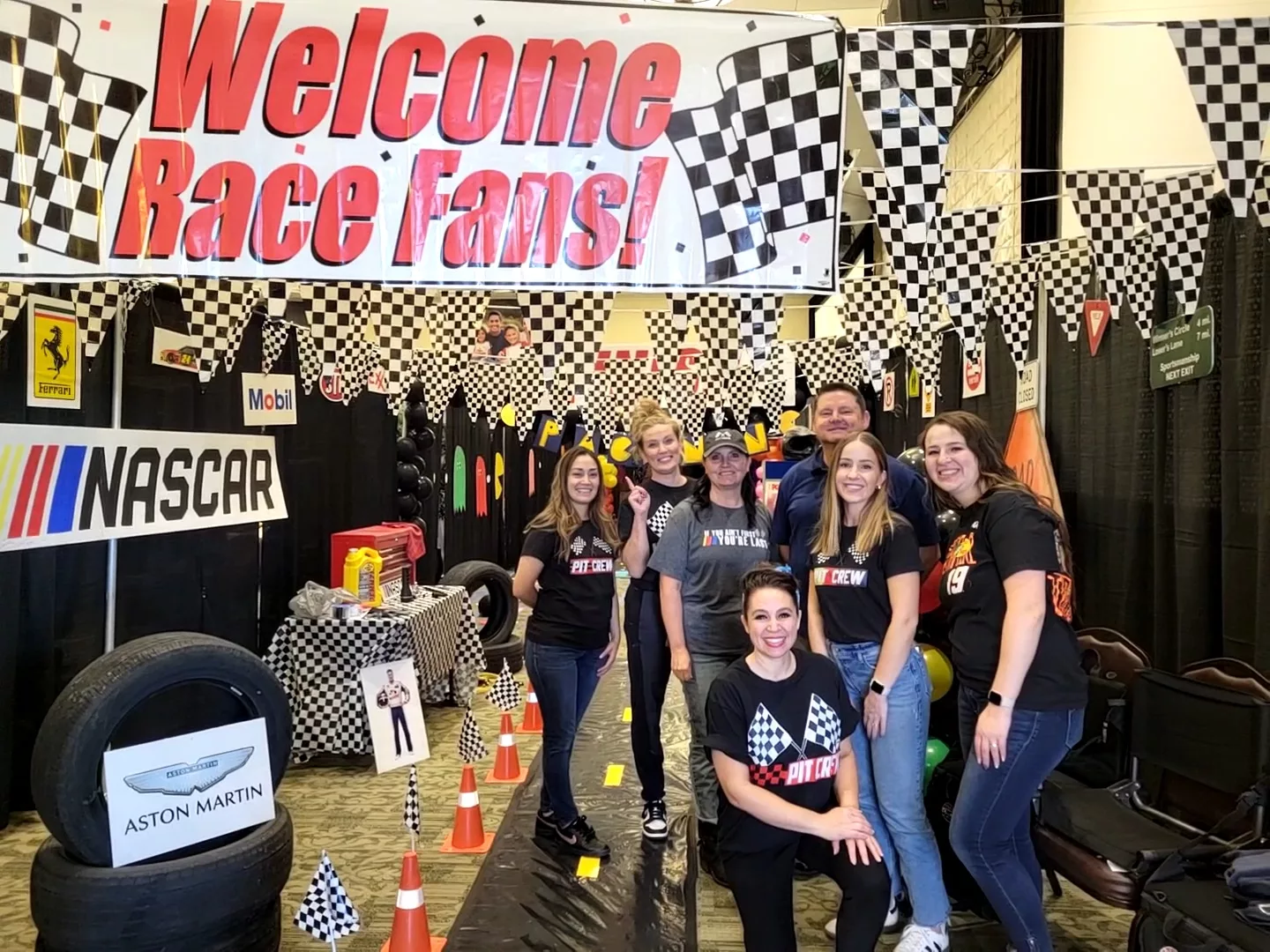 Melaleuca employee's in their race car land